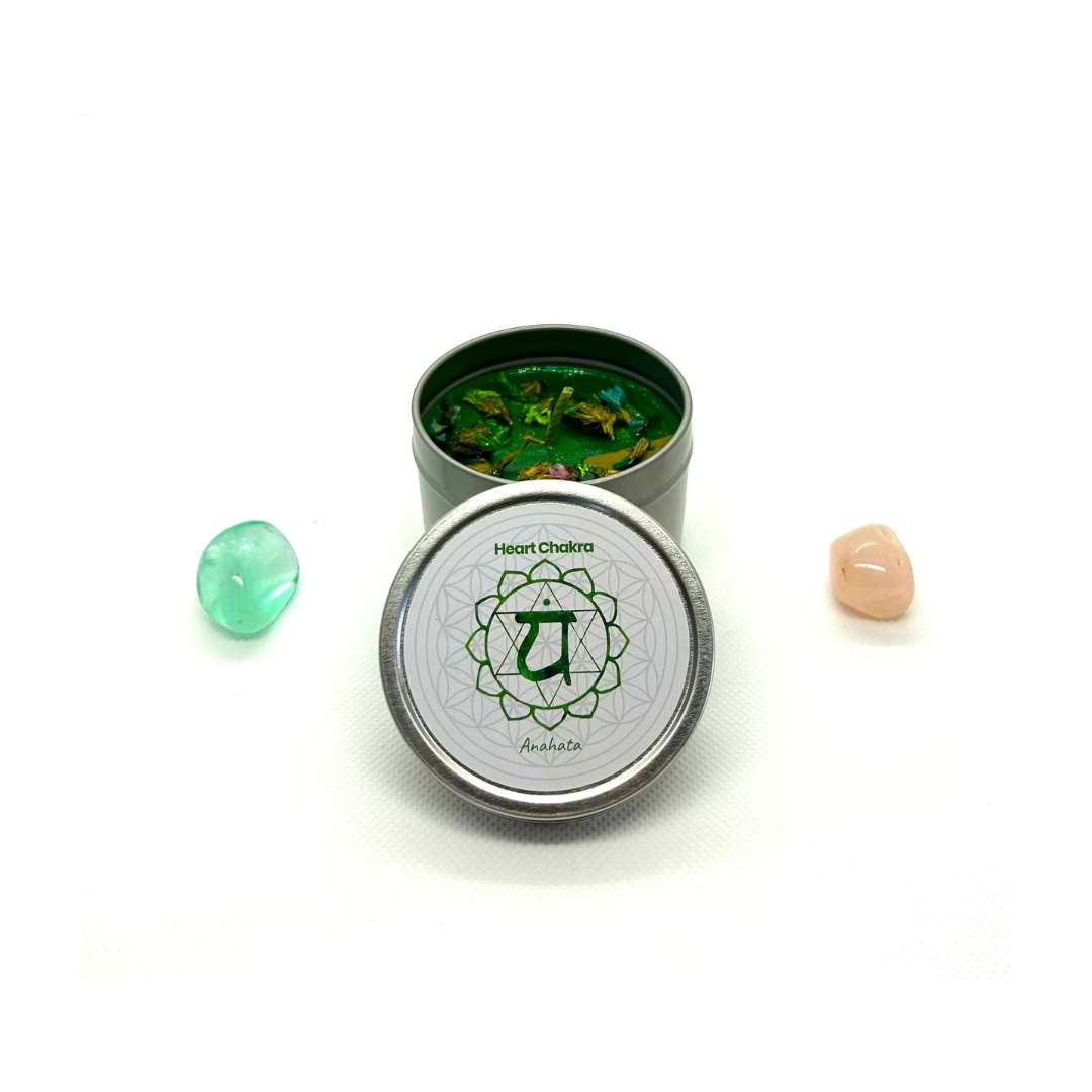 Bougie Parfumée Naturelle Chakra cœur
